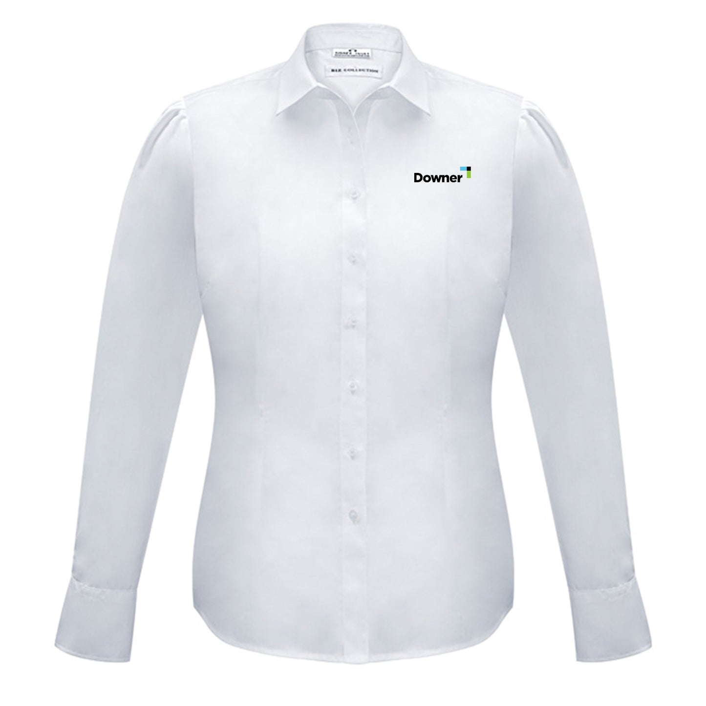 Womens Euro Long Sleeve Shirt - WHITE