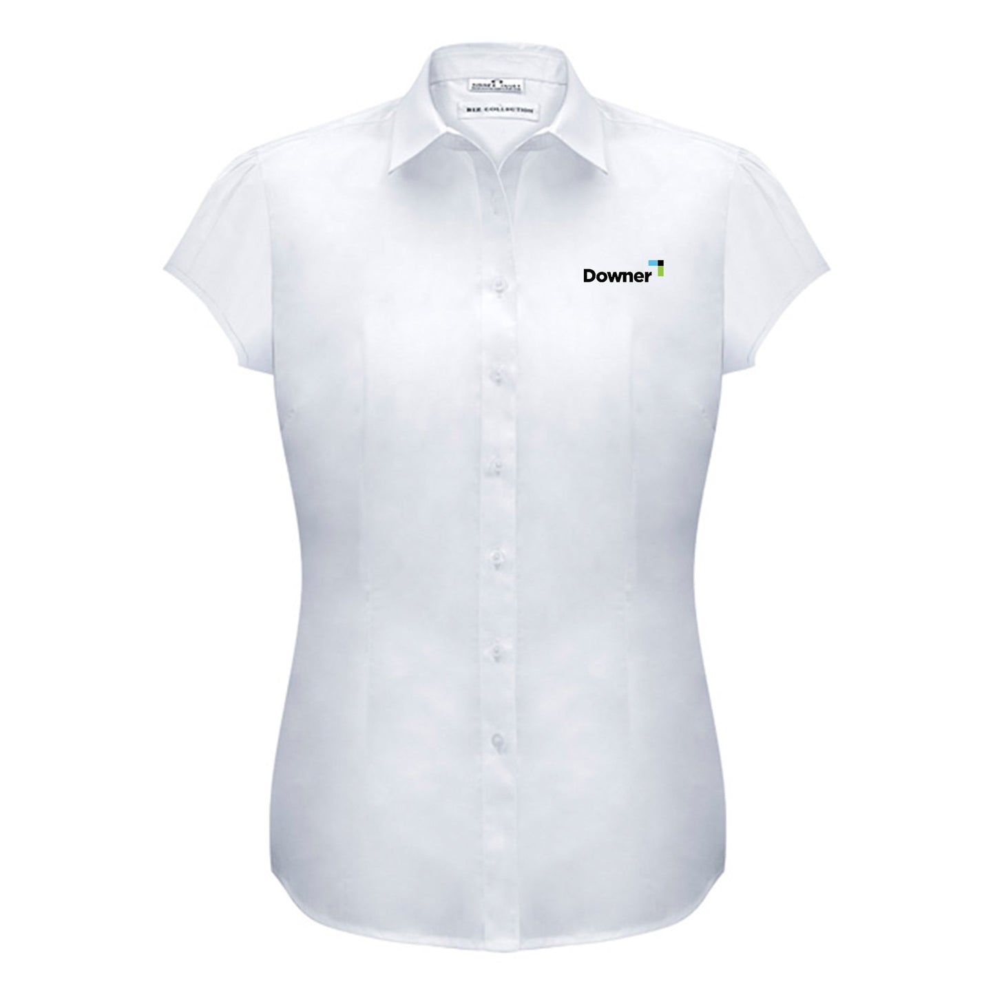 Womens Euro Short Sleeve Shirt - WHITE