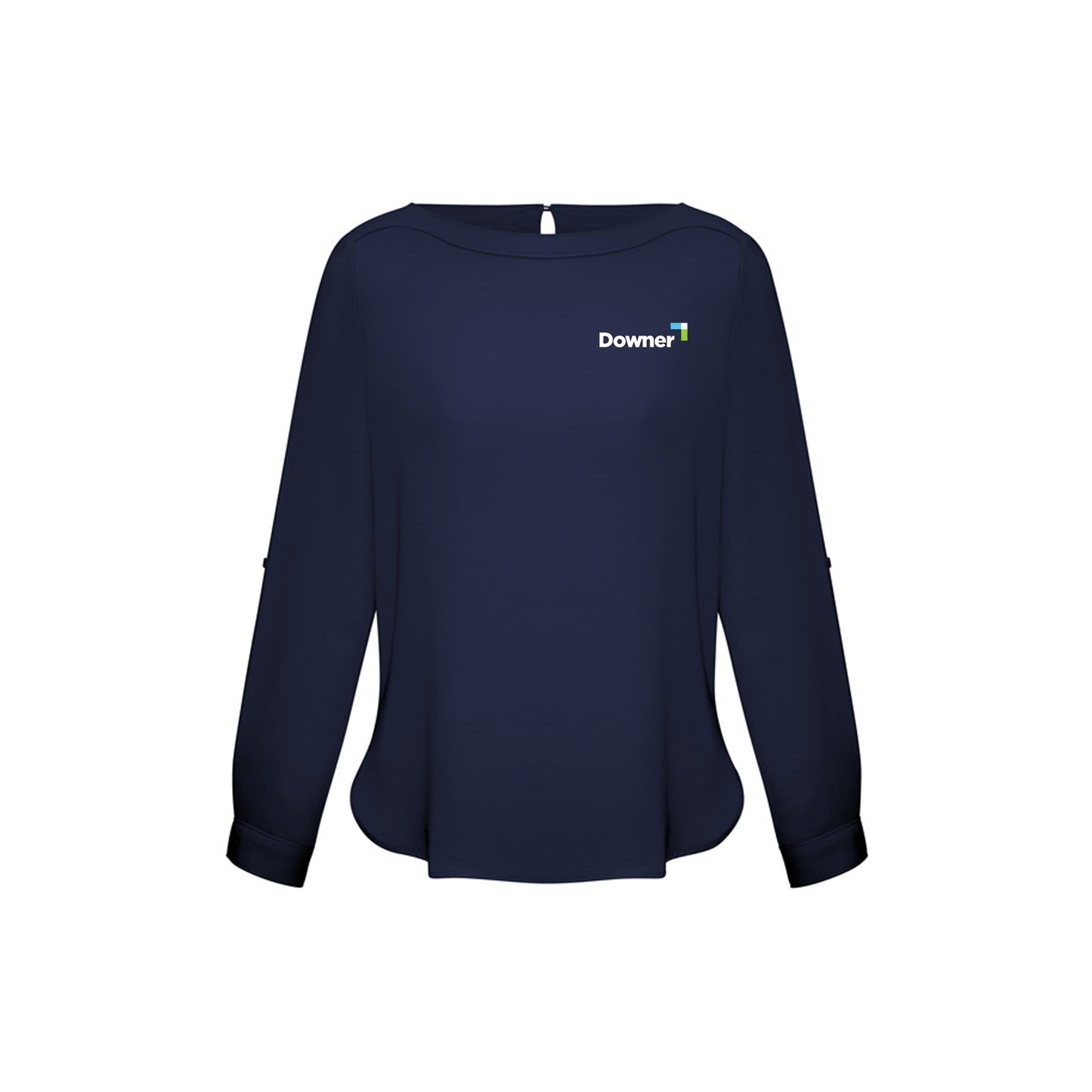 Womens Madison Boatneck Top - Midnight Blue