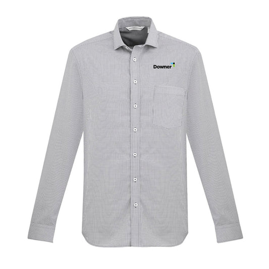 Mens Jagger Long Sleeve Shirt - SILVER GREY