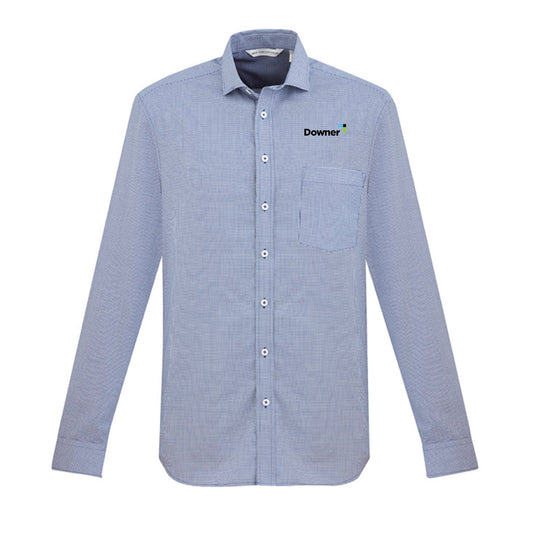 Mens Jagger Long Sleeve Shirt - FRENCH BLUE