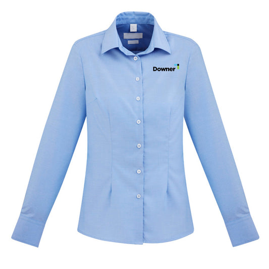 Womens Regent Long Sleeve Shirt - BLUE