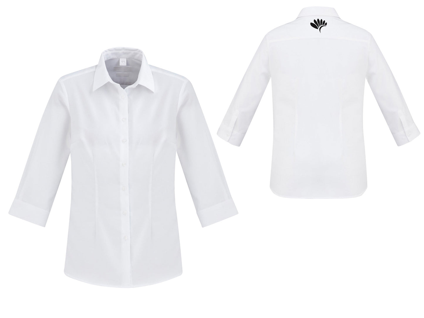 Women's Regent 3/4 Sleeve Shirt - WHITE