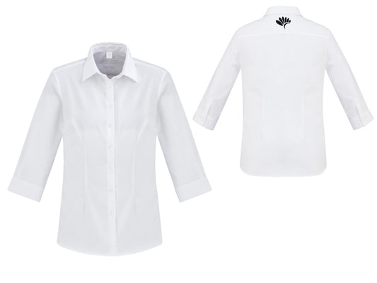 Women's Regent 3/4 Sleeve Shirt - WHITE