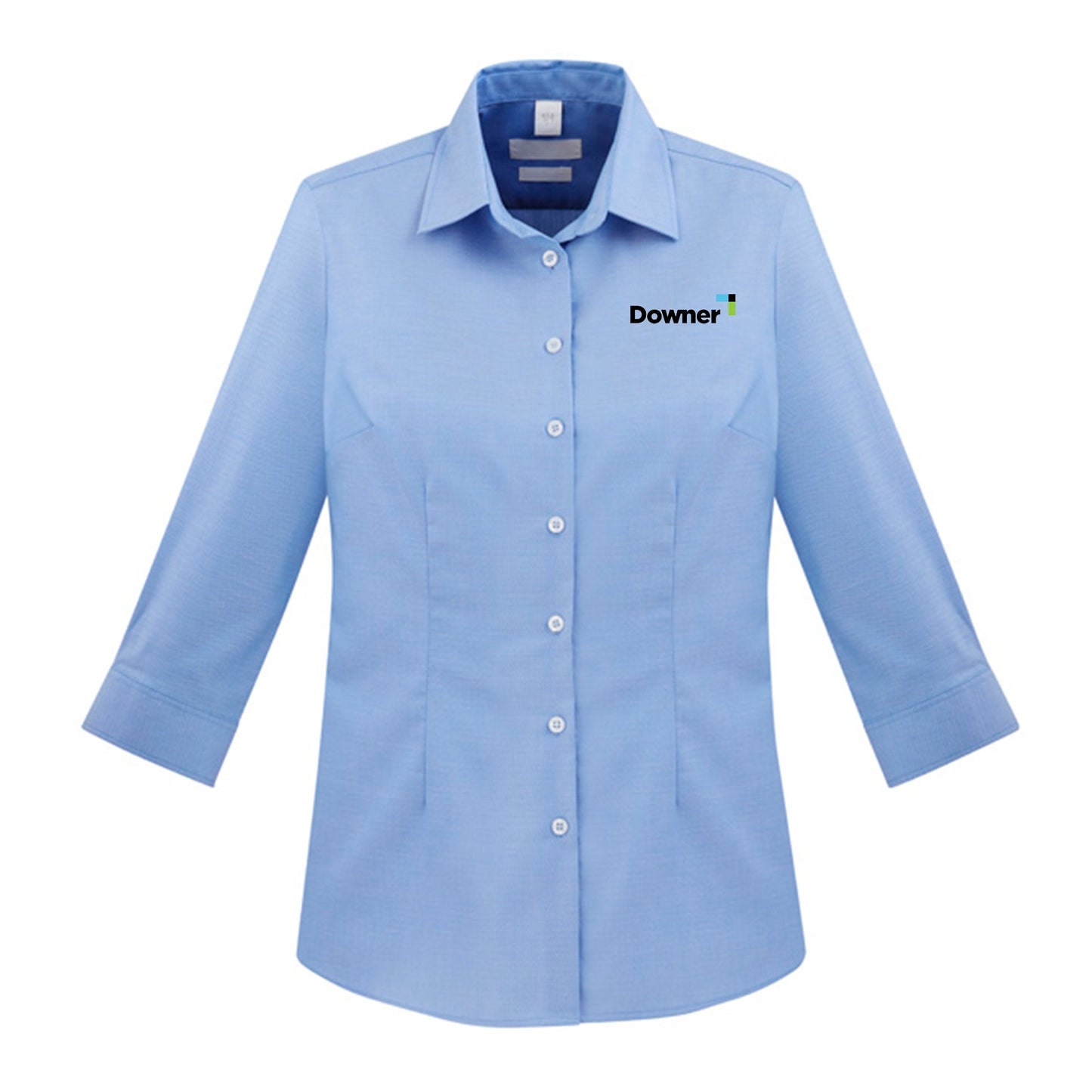 Womens Regent 3/4 Sleeve Shirt - BLUE
