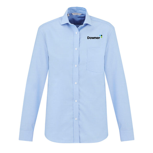 Mens Regent Long Sleeve Shirt - BLUE