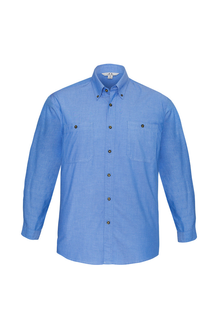 L-S WRINK FREE CHAMBRAY - CHAMBRAY