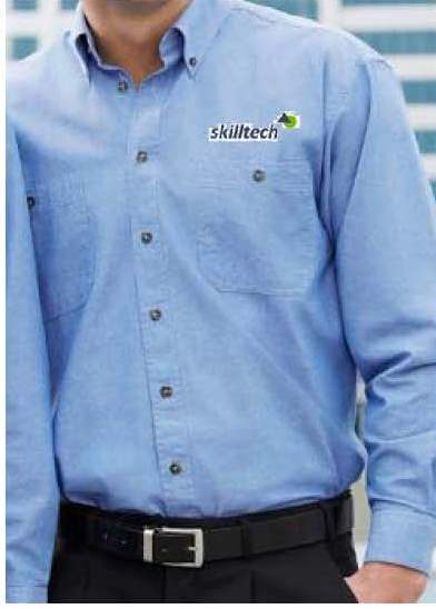 Chambray LS Mens Shirt - Chambray
