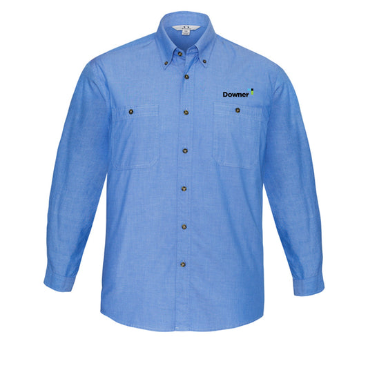 L-S WRINK FREE CHAMBRAY - CHAMBRAY