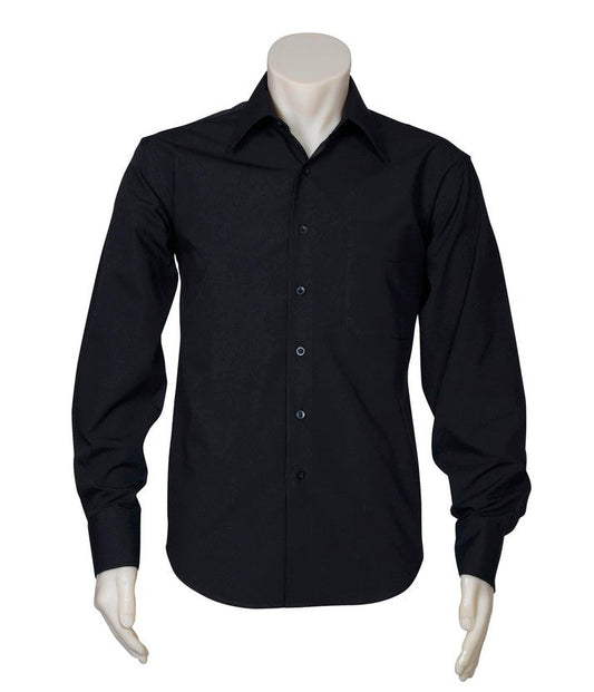 MENS L-S METRO SHIRT           - BLACK