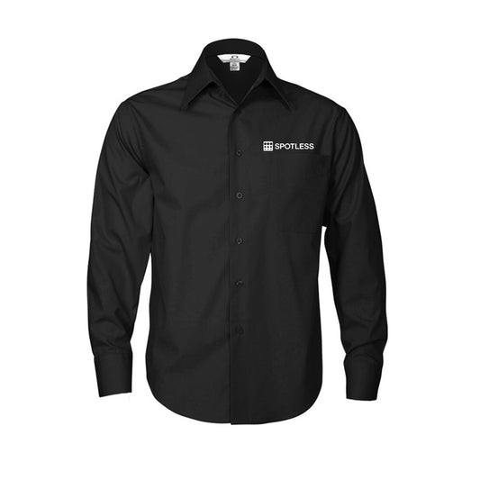Mens Metro Long Sleeve Shirt - BLACK