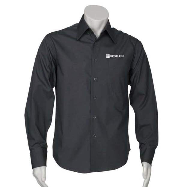 Metro Mens LS Shirt - Charcoal