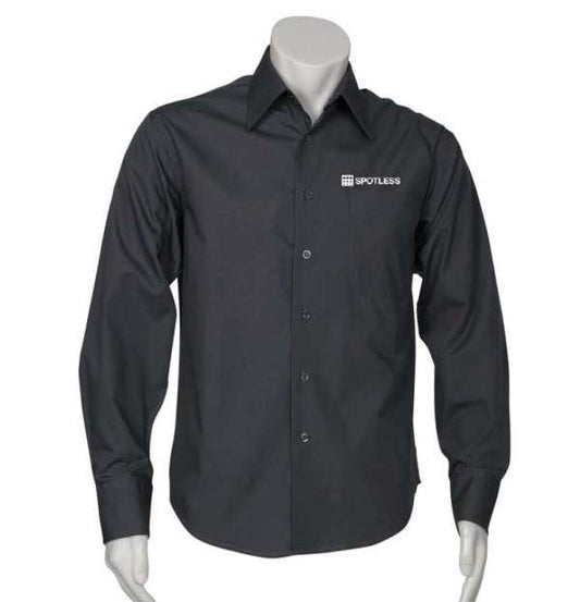 Metro Mens LS Shirt - Charcoal