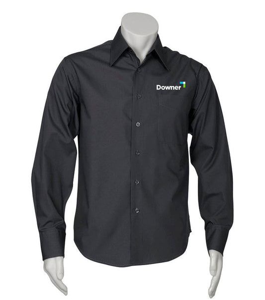 MENS L-S METRO SHIRT           - CHARCOAL