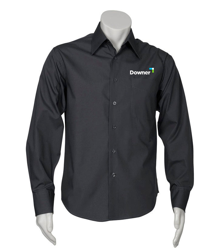 MENS L-S METRO SHIRT           - CHARCOAL