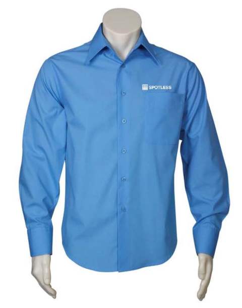 MENS METRO CORP SHIRT   - MID BLUE