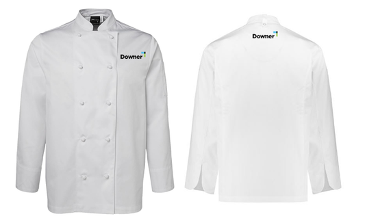 CHEFS JACKET WHITE L-S - WHITE