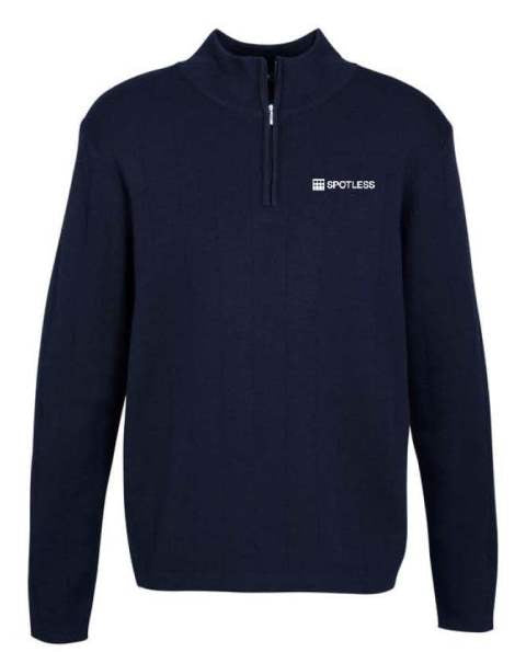Mens Needle Out 1-2 Zip - NAVY