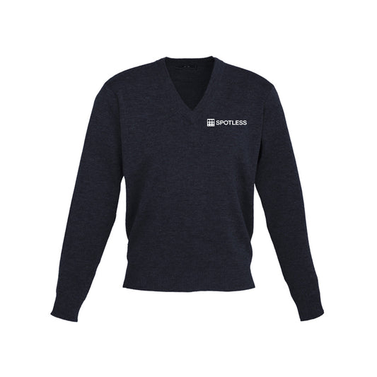 Woolmix Mens Pullover - NAVY