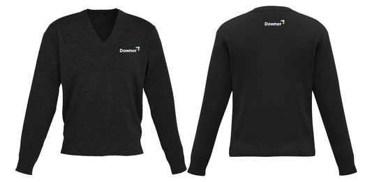 Woolmix Mens Pullover - BLACK