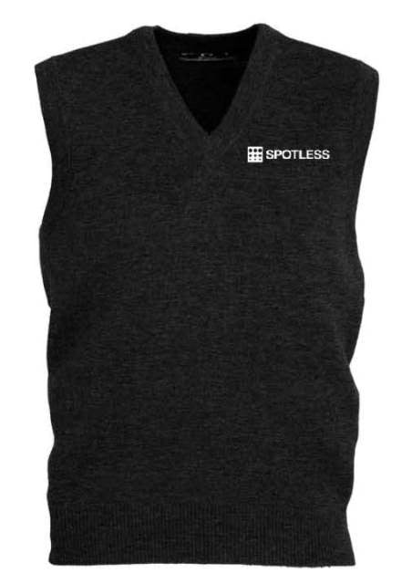Woolmix Mens Vest - Black
