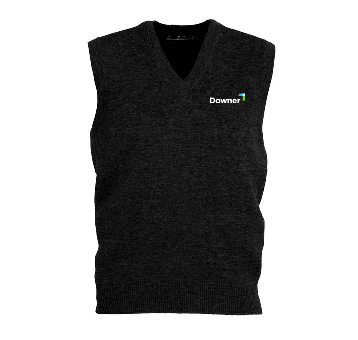MENS WOOLMIX VEST - BLACK