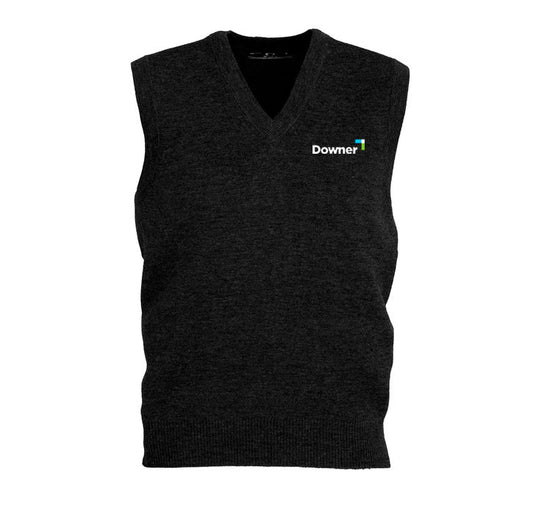 MENS WOOLMIX VEST - BLACK