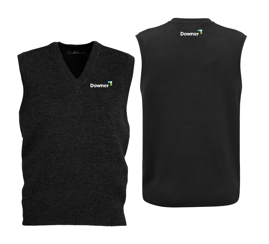 Woolmix Mens Vest - BLACK