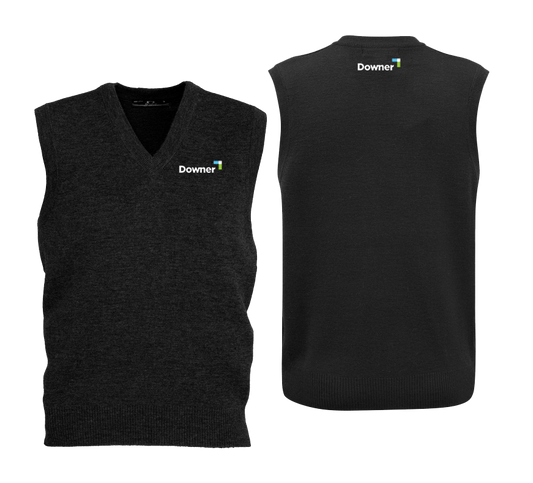 Woolmix Mens Vest - BLACK