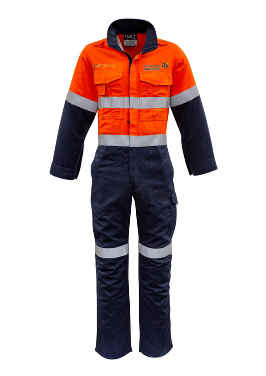 HRC 2 Hi Vis Taped Overall     - Orange-Navy