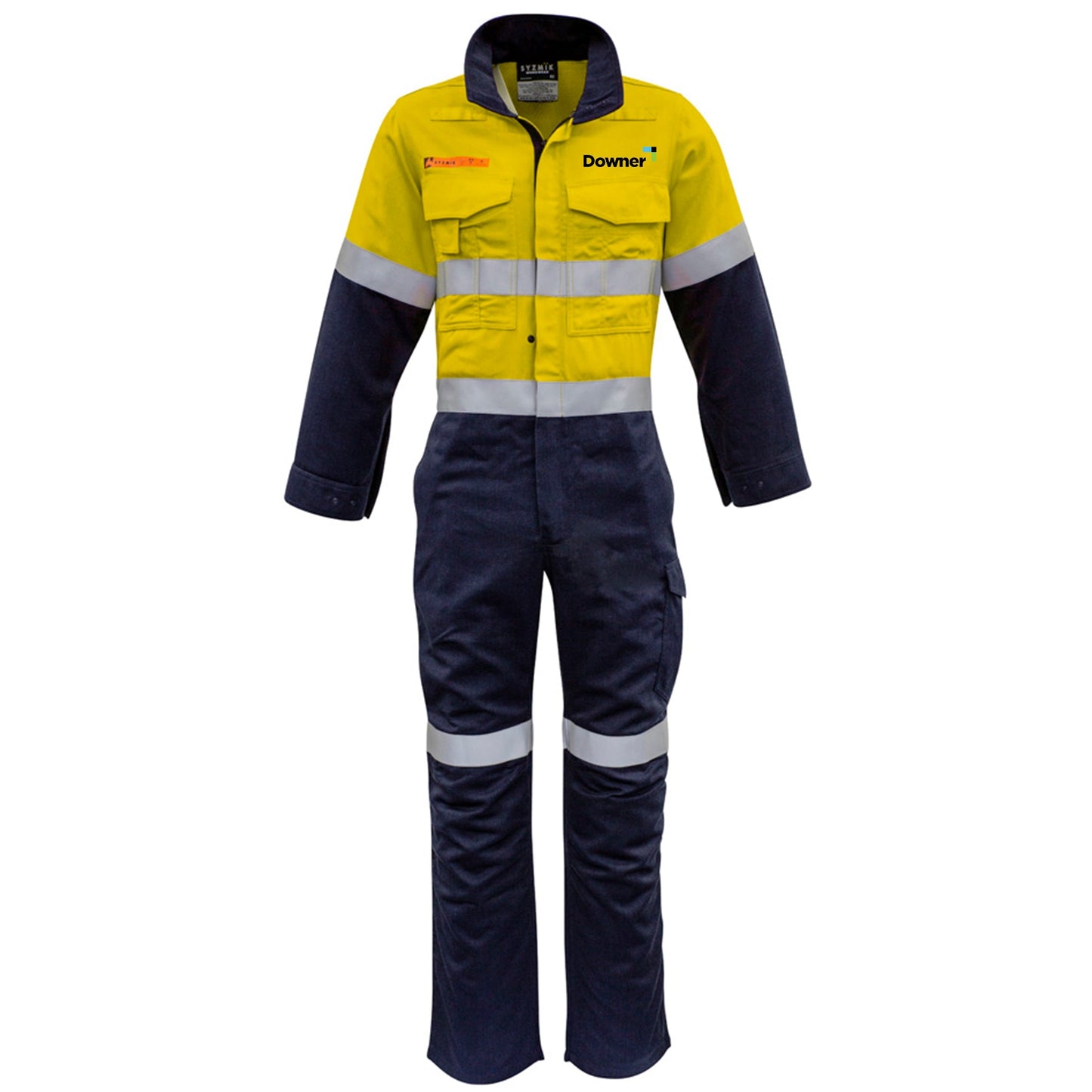 HRC 2 Hi Vis Taped Overall     - Yellow-Navy