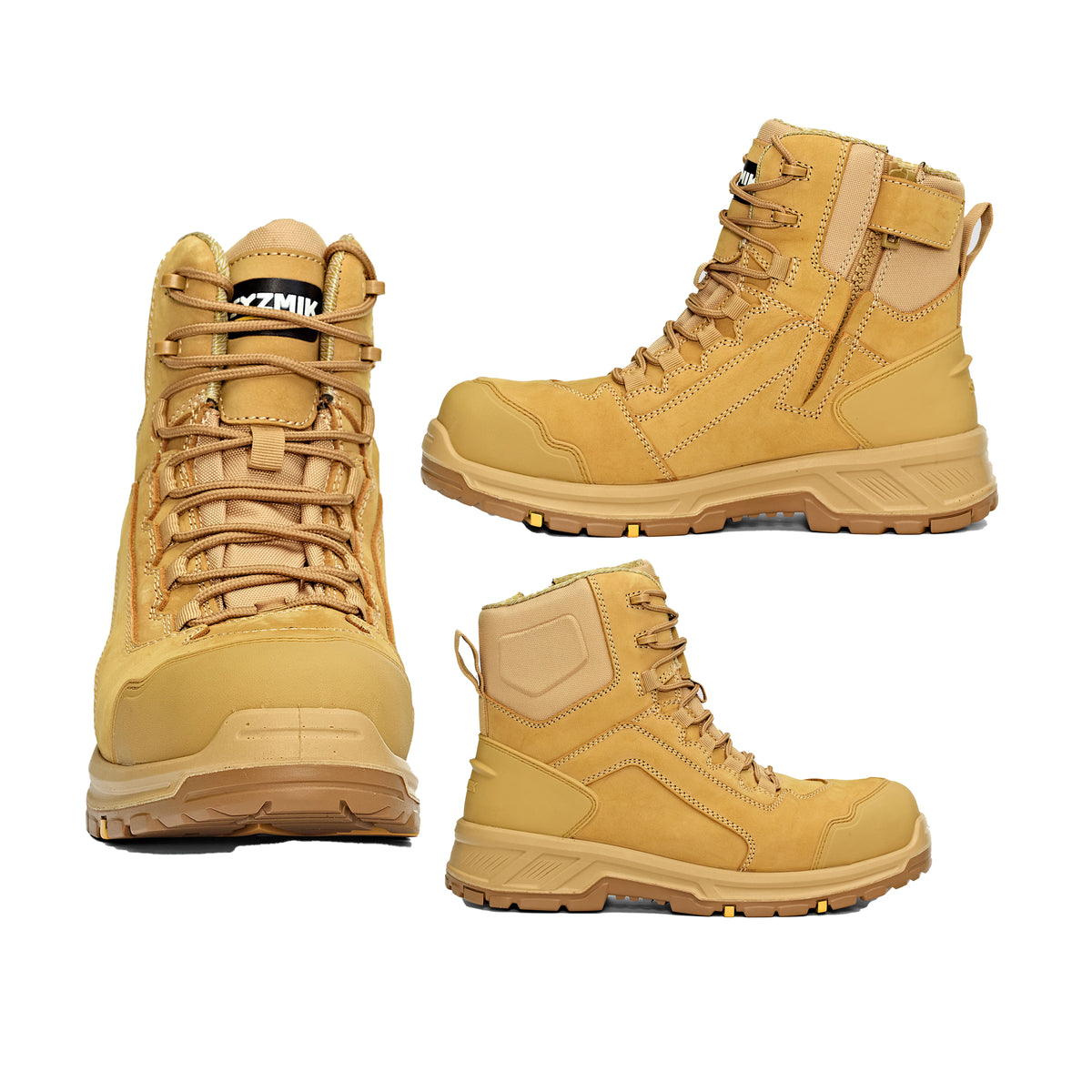 ZFL601 - UltraFort 6Z Side Zip Boot - WHEAT NUBUCK