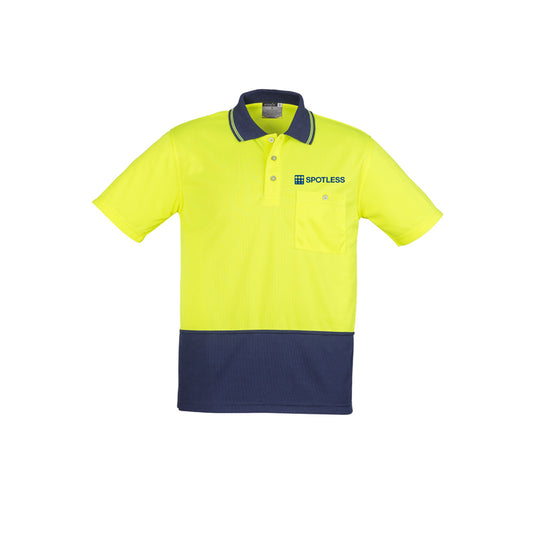 Basic Day Only S-S Polo        - Yellow/Navy