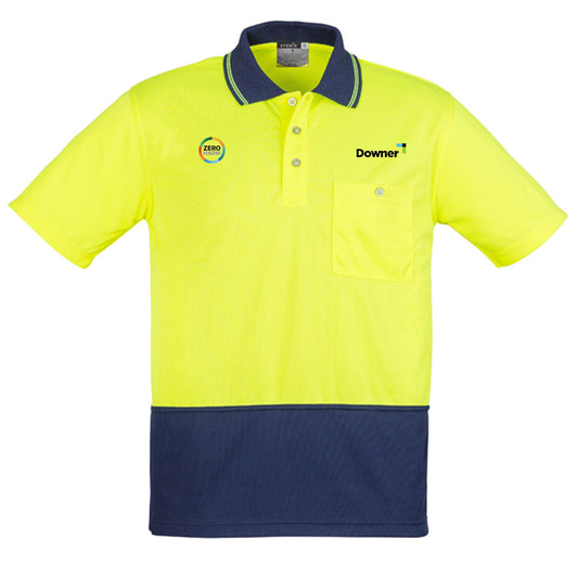Basic Day Only S-S Polo  - Yellow-Navy