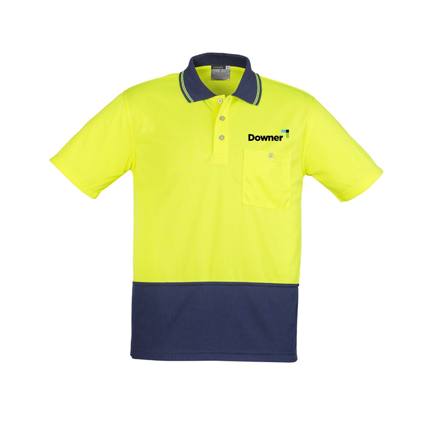Basic Day Only S-S Polo - Yellow-Navy