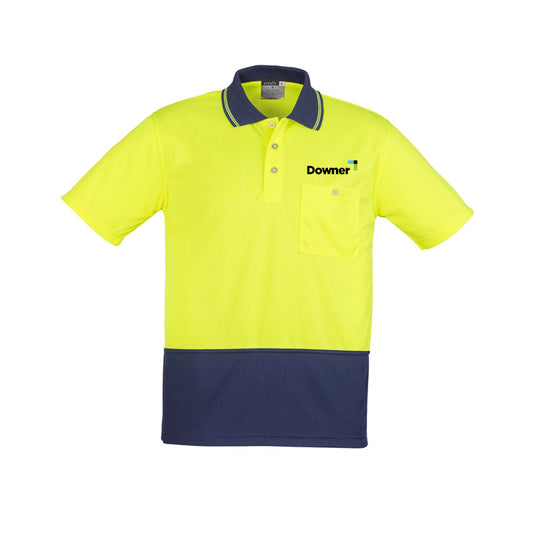 Basic Day Only S-S Polo - Yellow-Navy