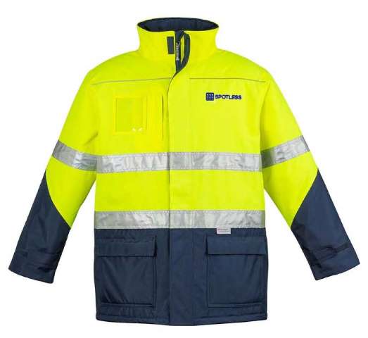 Day-Night Storm Jacket  - Yellow-Navy