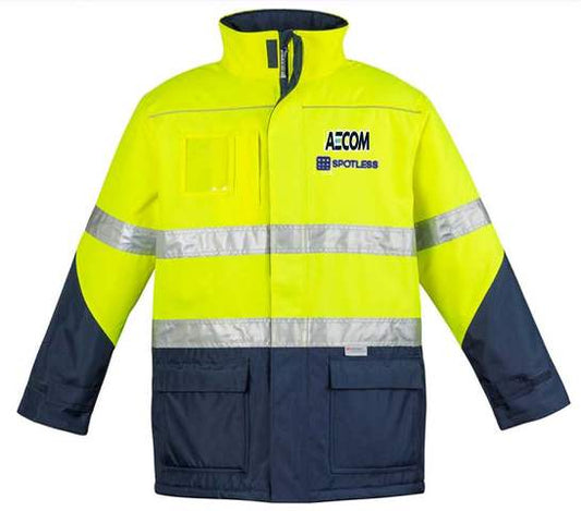 Day-Night Storm Jacket  - Yellow-Navy