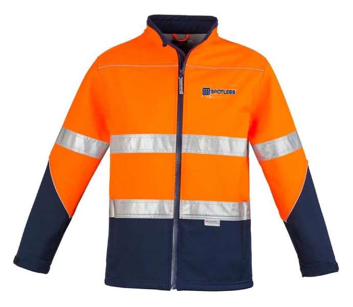 Day-Night Softshell Jkt - Orange-Navy
