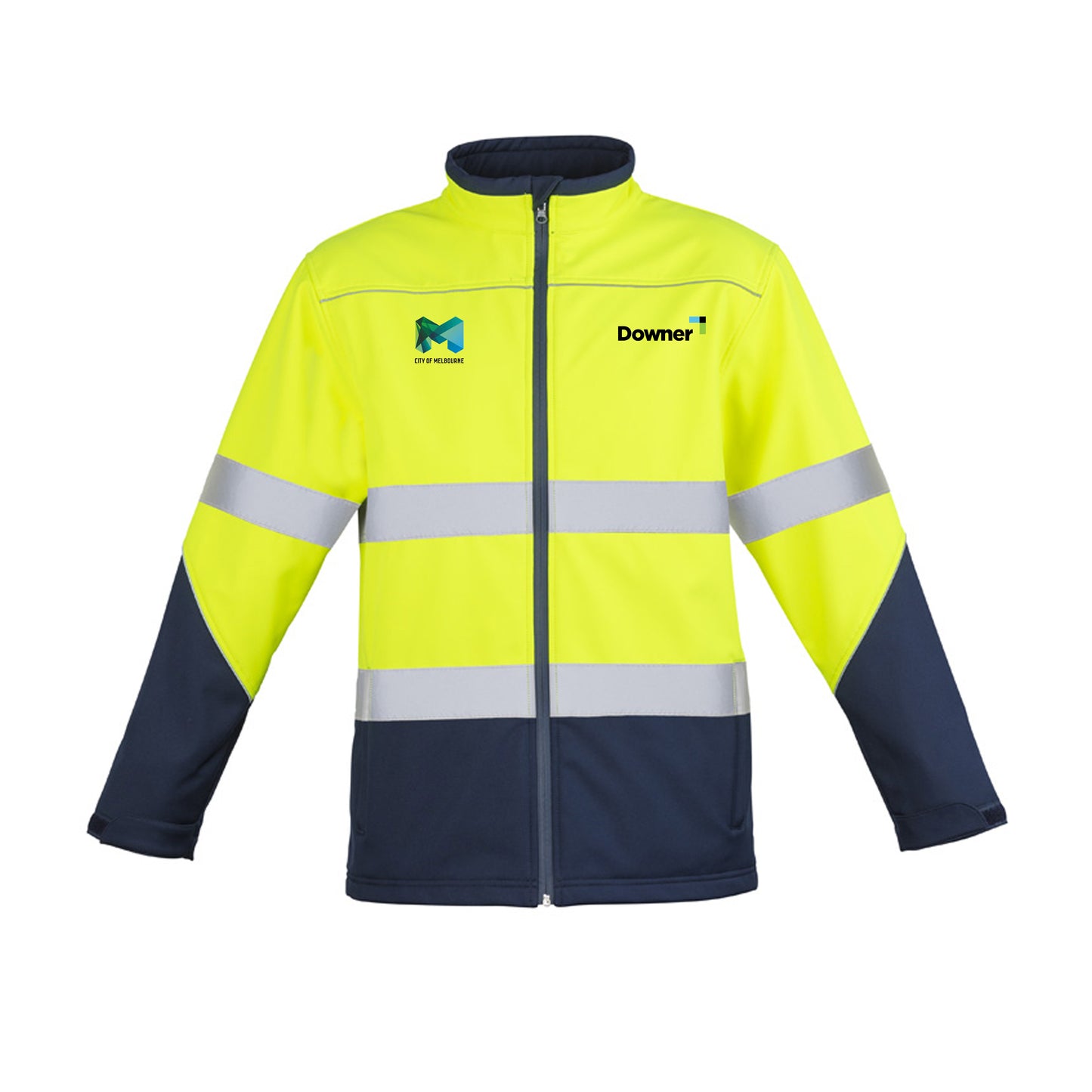 Day-Night Softshell Jkt - Yellow-Navy
