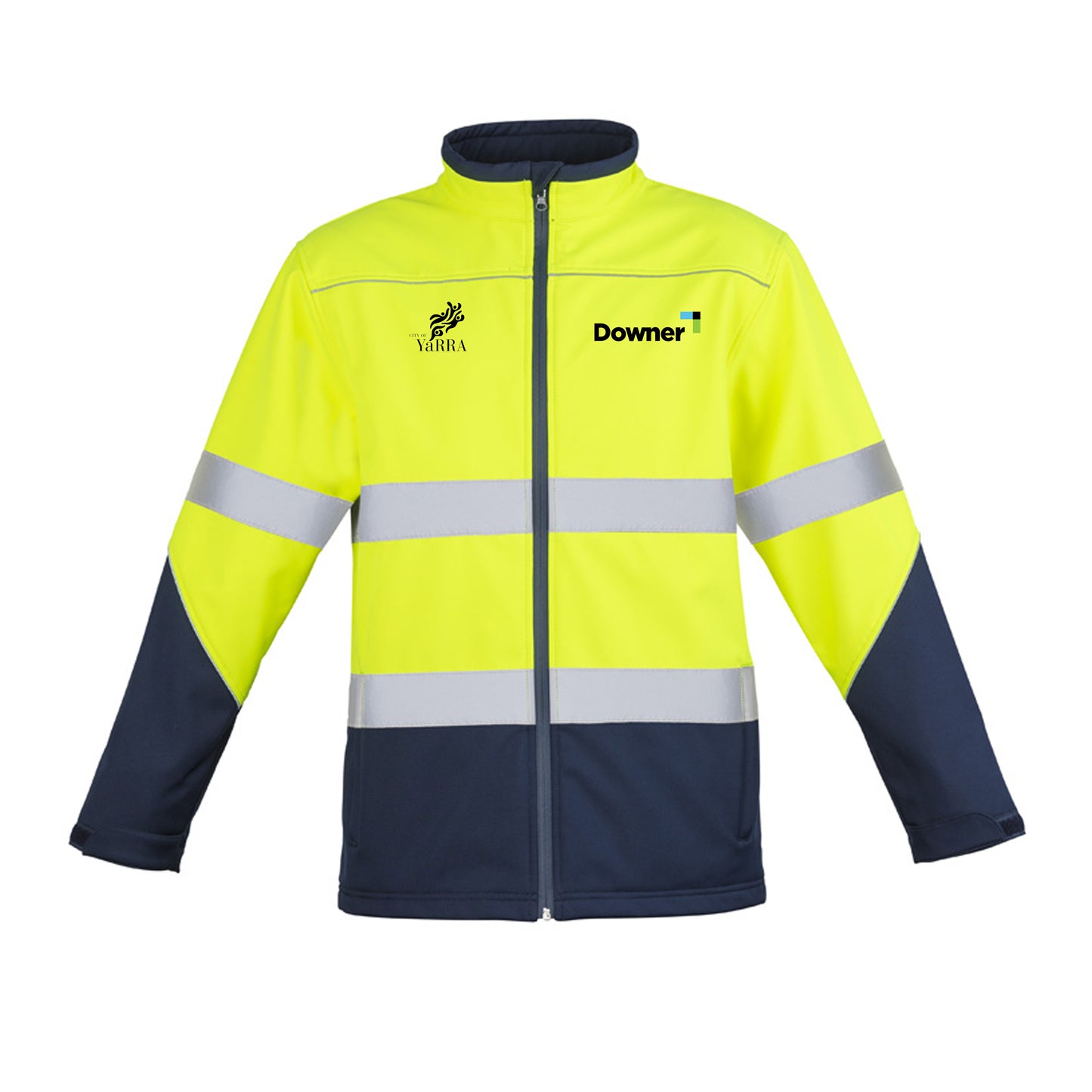 Day-Night Softshell Jacket - Yellow-Navy