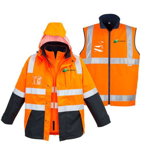 4 in 1 Jacket - Orange-Navy