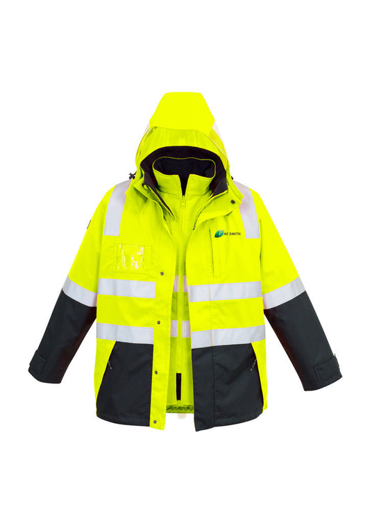 HiViz Taped 4in1 Jacket - Yellow-Navy