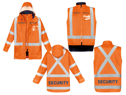 Essentials M TTMC X 4 in1 JKT  - FLUORO ORANGE