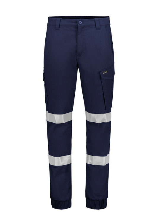 Mens Essential Stretch Taped Cargo Pant - Cuffed - Navy