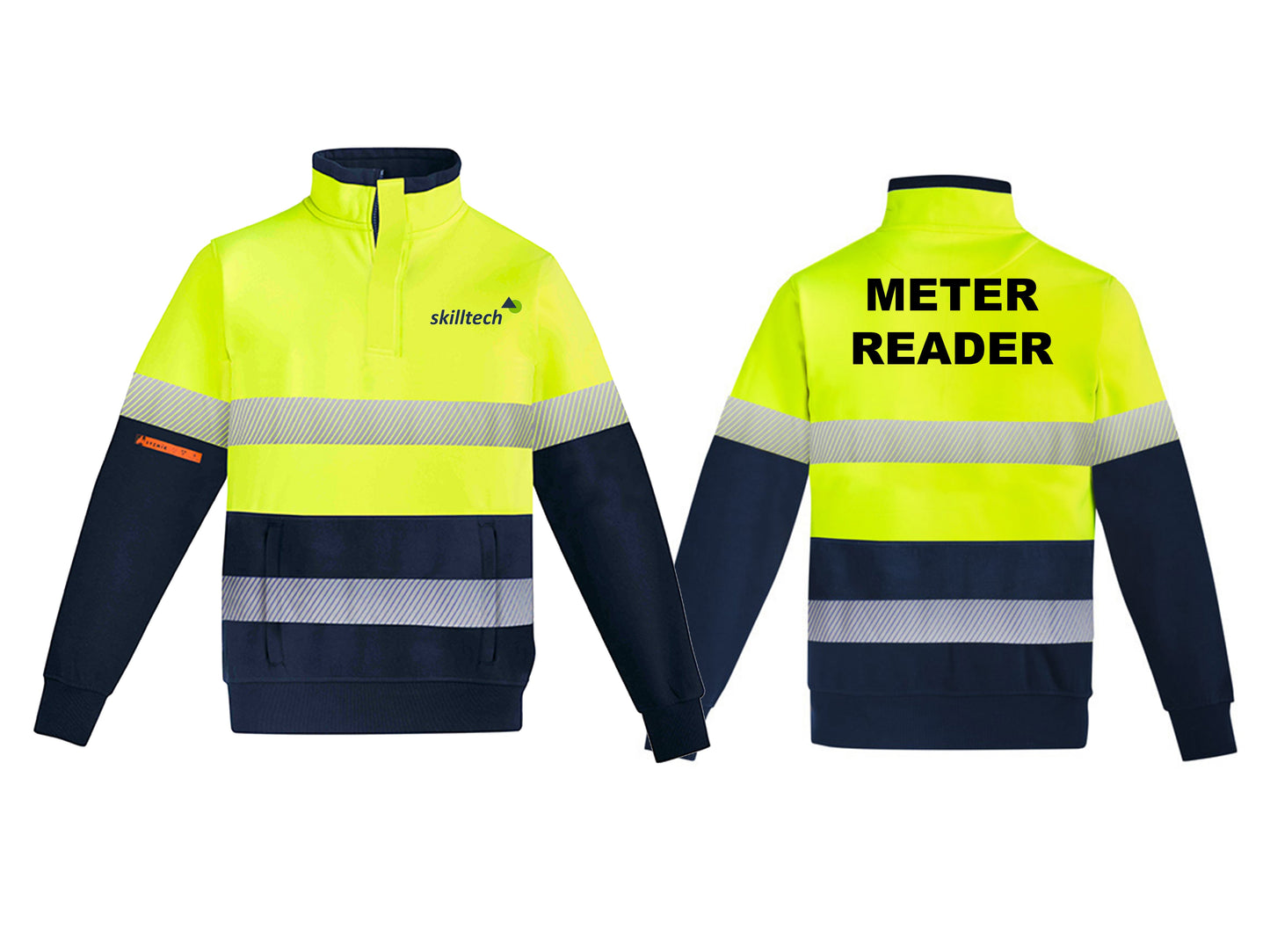 HiVis 1-2 Zip FR HRC2 D - Yellow-Navy