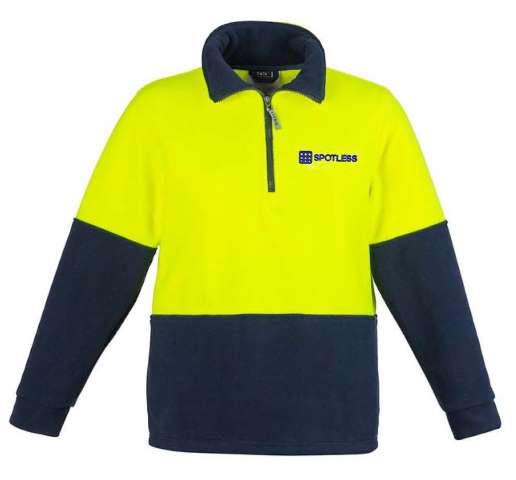 D-O Fleece Jumper       - Yellow-Navy