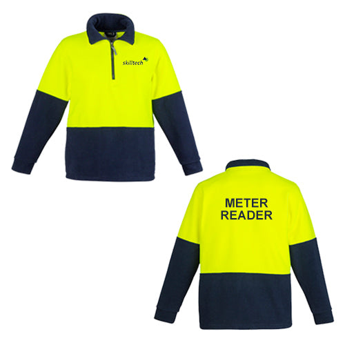 D-O Fleece Jumper       - Yellow-Navy