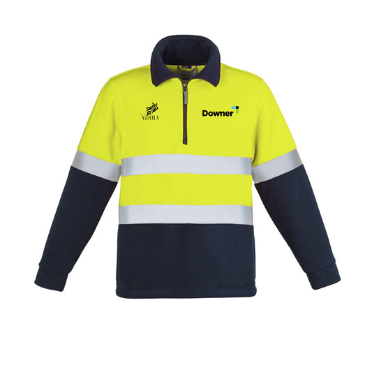 D-N Hooped Fleece       - Yellow-Navy