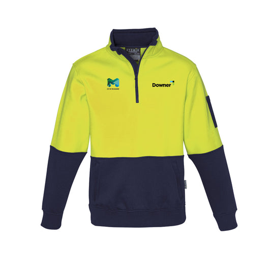 Half Zip Pullover D-O          - Yellow-Navy